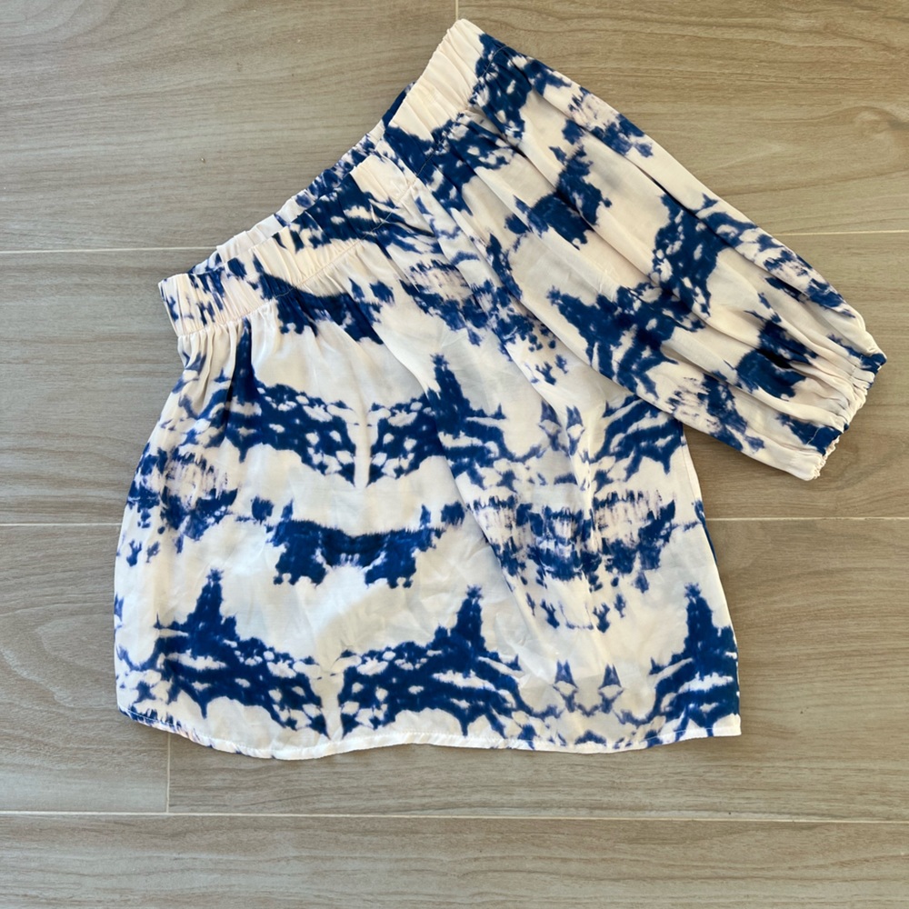 Sofia Tie Dye One Shoulder Blouse - image 1